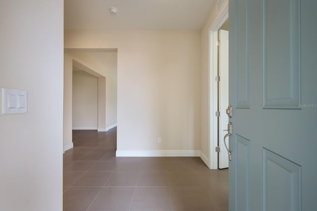 view of tiled spare room