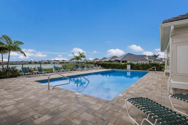 view of pool with a patio area