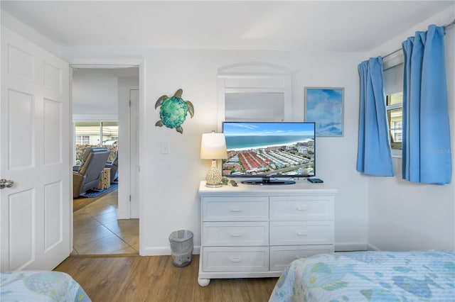 view of tiled bedroom