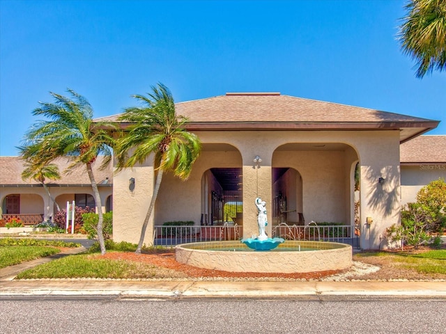 view of mediterranean / spanish home