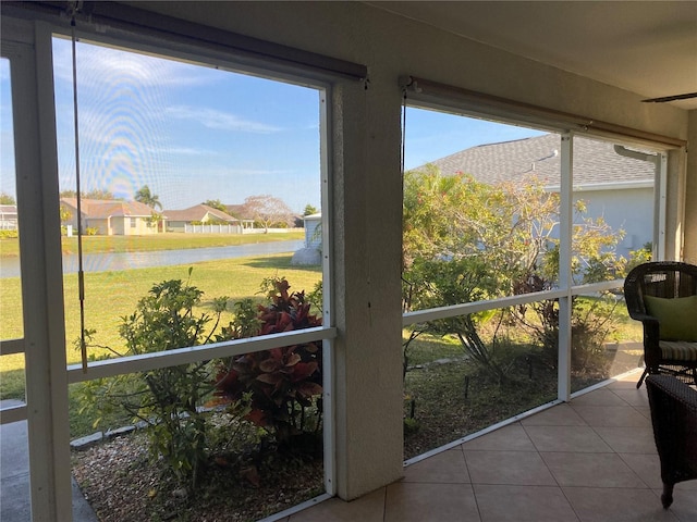 view of sunroom / solarium