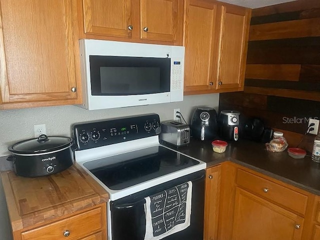 kitchen featuring white appliances