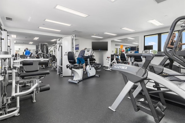 view of exercise room