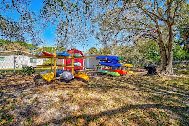 view of yard featuring a playground