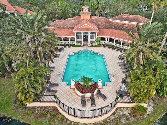 view of pool with a patio area