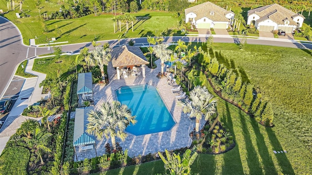 birds eye view of property