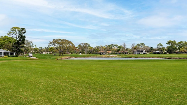 view of community featuring a yard