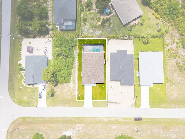 drone / aerial view featuring a residential view