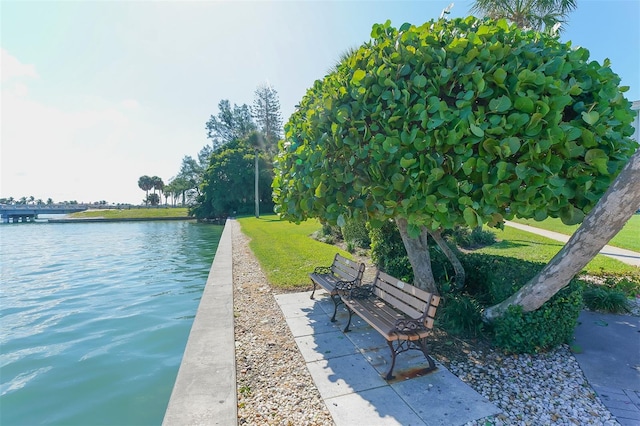 view of water feature