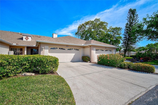 ranch-style house with a garage