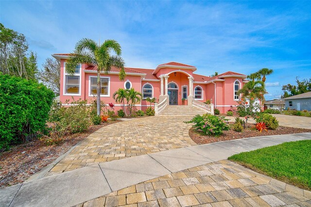 view of mediterranean / spanish house