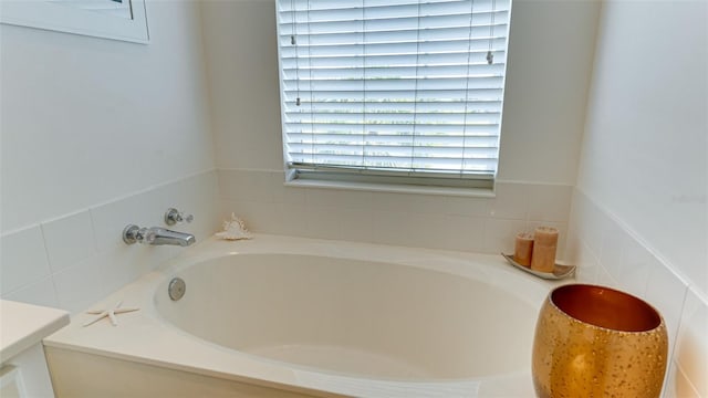 bathroom with a bathing tub