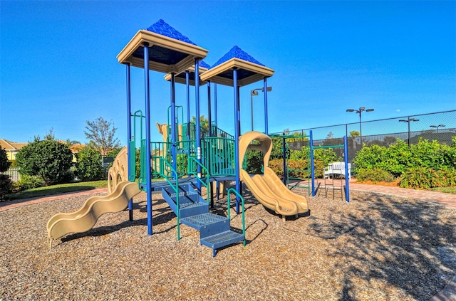 view of jungle gym