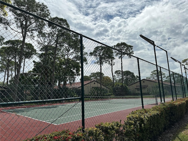 view of tennis court