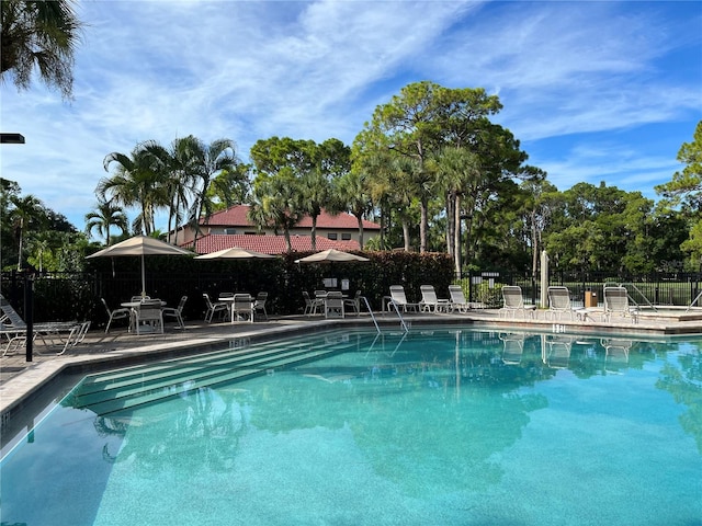 view of pool