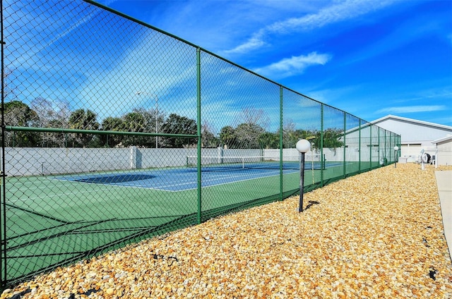 view of tennis court