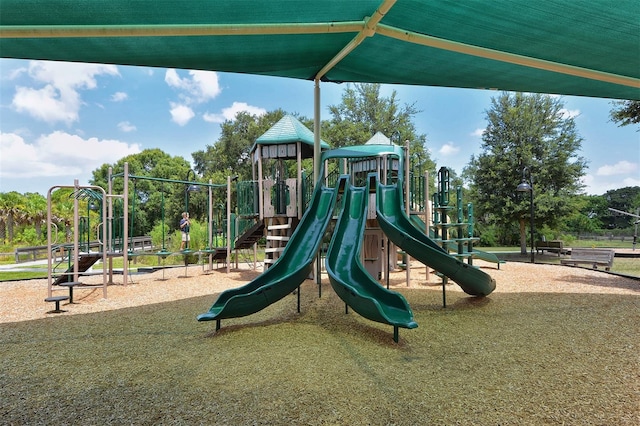 view of play area