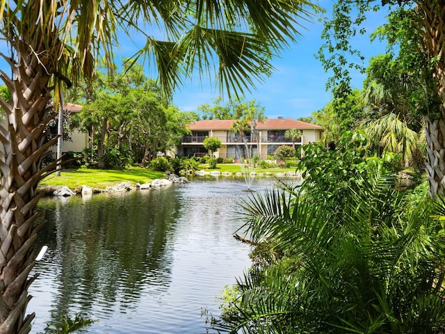 view of water feature