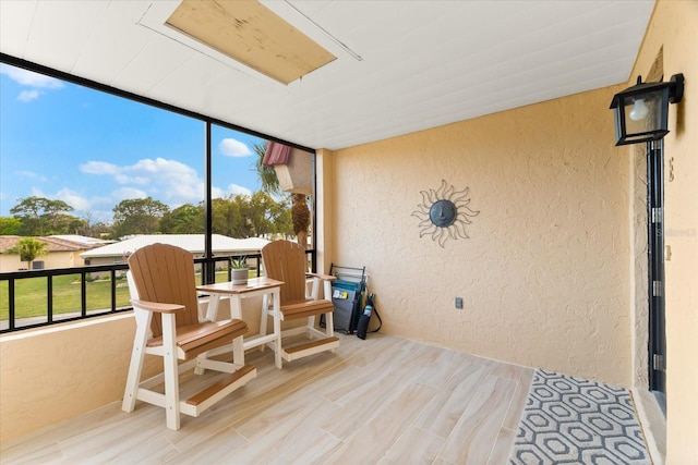 view of sunroom / solarium