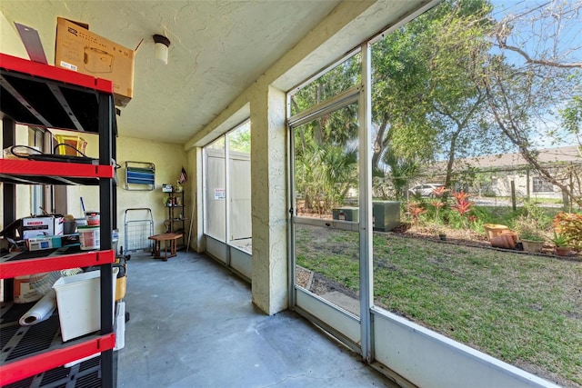 view of sunroom