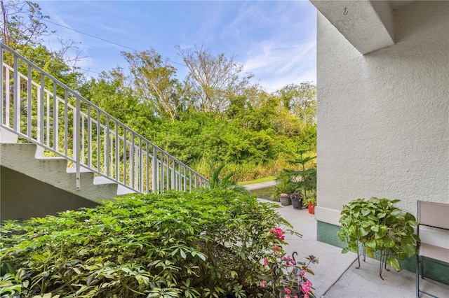 view of yard with a patio