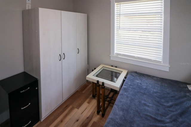 miscellaneous room with light hardwood / wood-style flooring