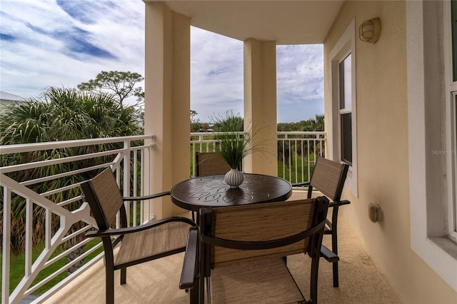 view of balcony