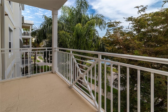 view of balcony