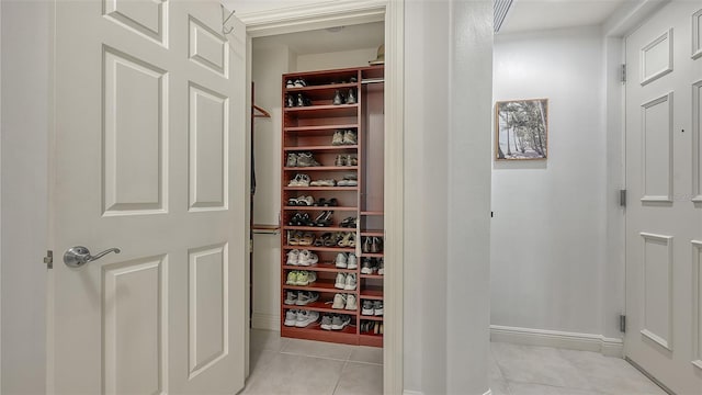 view of closet