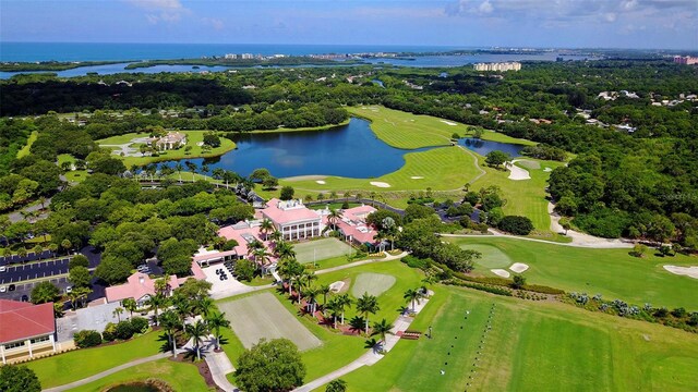 401 N Point Rd Unit 301, Osprey, FL 34229 - bird's eye view featuring a water view