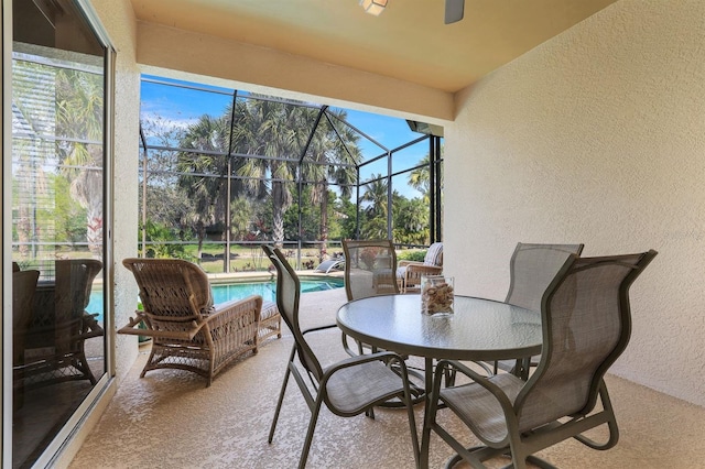 view of sunroom / solarium