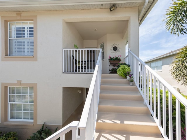 view of stairs