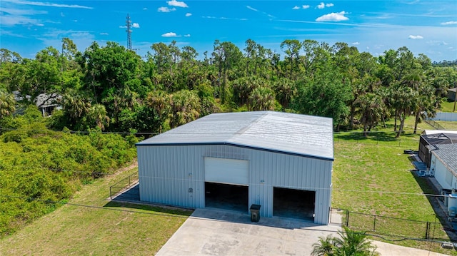 exterior space with a yard