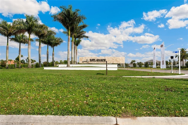 view of nearby features featuring a lawn