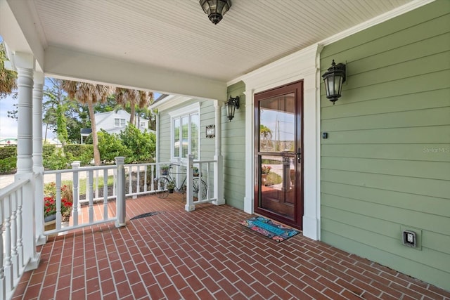 view of patio / terrace featuring a porch