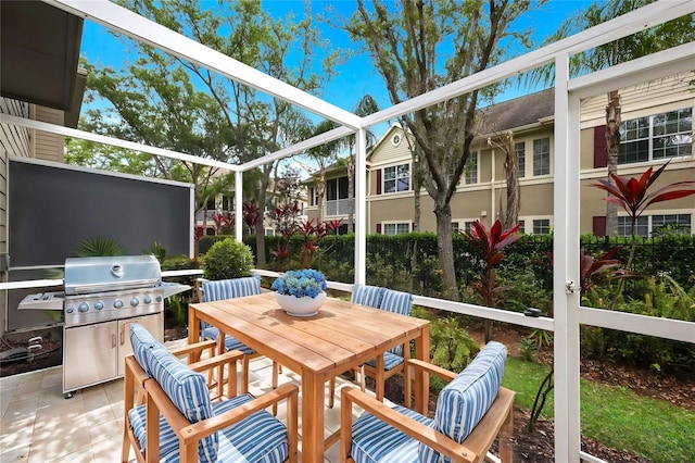 view of sunroom / solarium