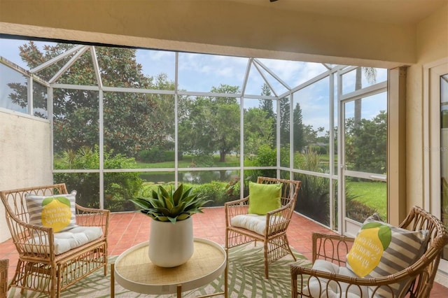 view of sunroom