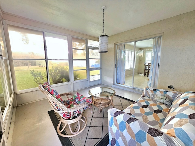 view of sunroom / solarium