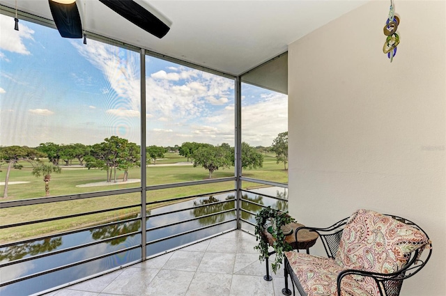 view of sunroom