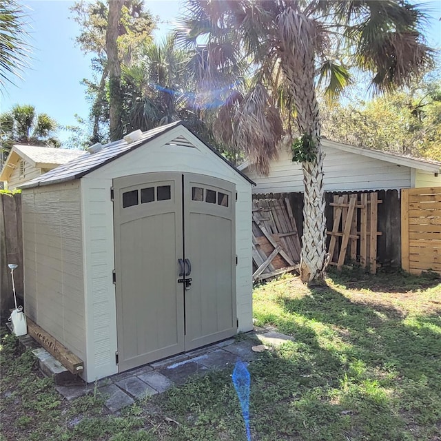 view of shed / structure