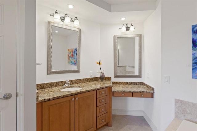 bathroom with vanity