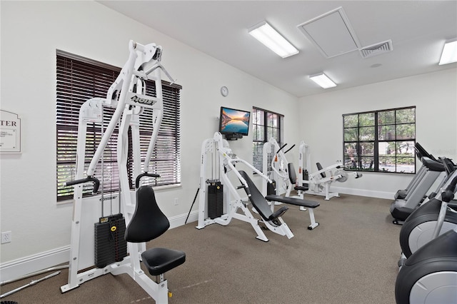 view of workout area