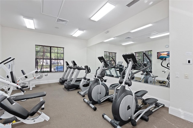 view of exercise room