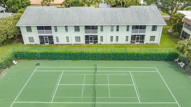 view of tennis court