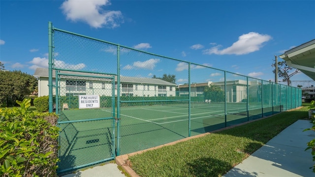 view of sport court