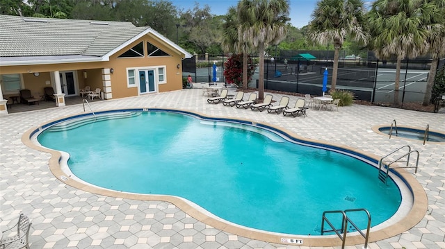 view of pool with a patio