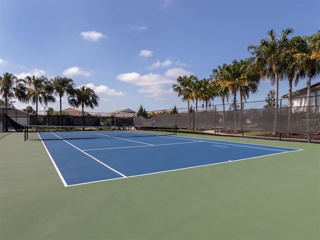 view of tennis court