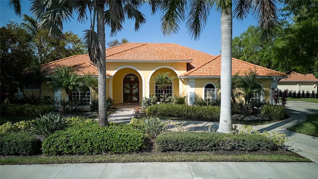 mediterranean / spanish house with french doors