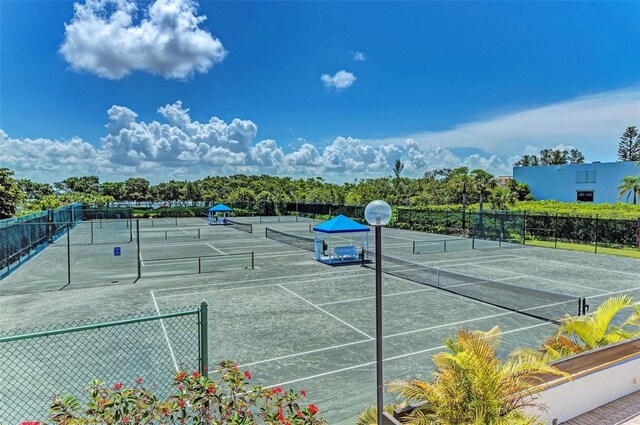 view of tennis court