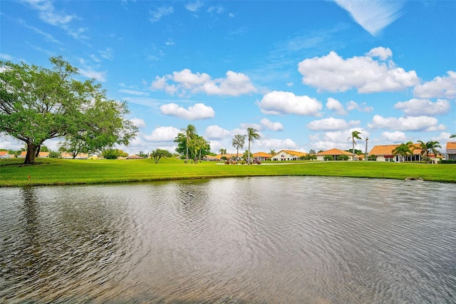 view of water feature